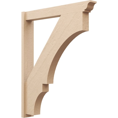 Ekena Millwork 5 1/2-in W x 36-in D x 44-in H Balboa Trad Rough Cedar Woodgrain TimberThane Outlooker, Primed Tan OUTUR055X36X44BOA04RCPR